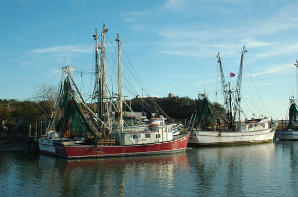 Shem Creek shrimp boats