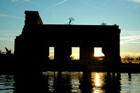sunset at the coal tipple