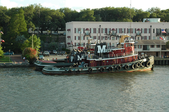 Moran tug on River