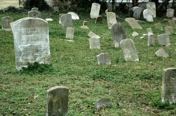 graveyard on Tangier Island