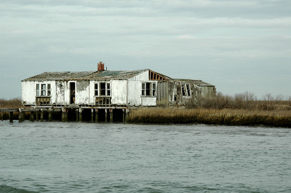 abandoned house at approach to Smith Island